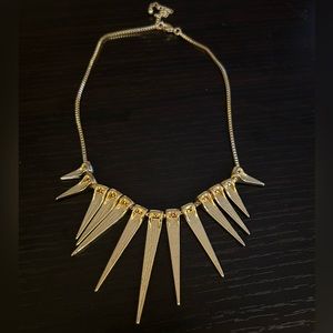 Gold accent choker necklace